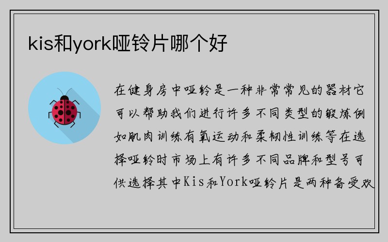 kis和york哑铃片哪个好